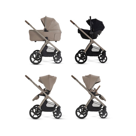 Cove 2 Full-Size All-Terrain Stroller + Folding Bassinet Bundle Strollers - Single Silver Cross