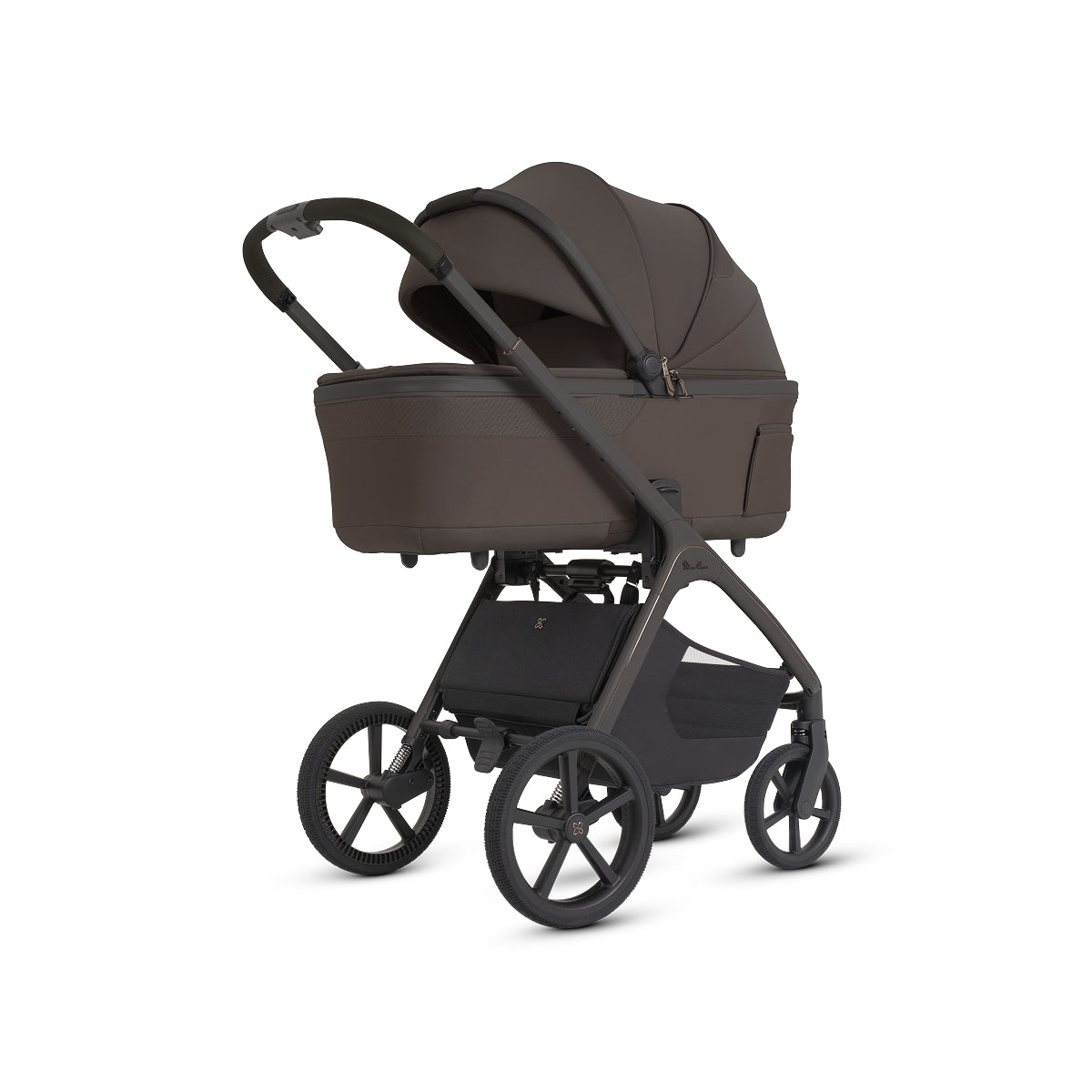 Cove 2 Compact Folding Bassinet Strollers - Single Silver Cross