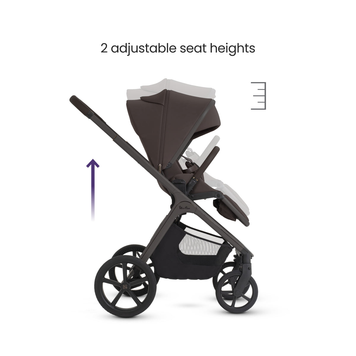 Cove 2 Full-Size All-Terrain Stroller + Folding Bassinet Bundle Strollers - Single Silver Cross