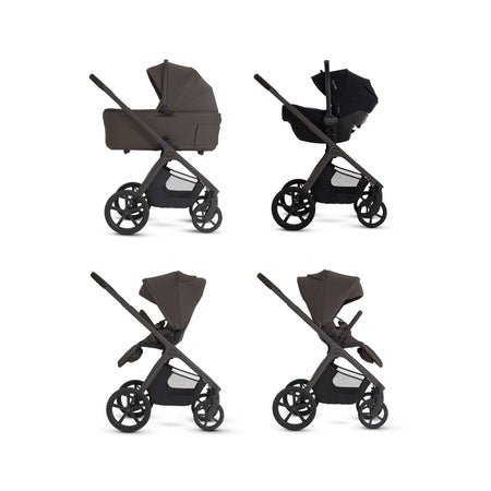 Cove 2 Full-Size All-Terrain Stroller + Folding Bassinet Bundle Strollers - Single Silver Cross