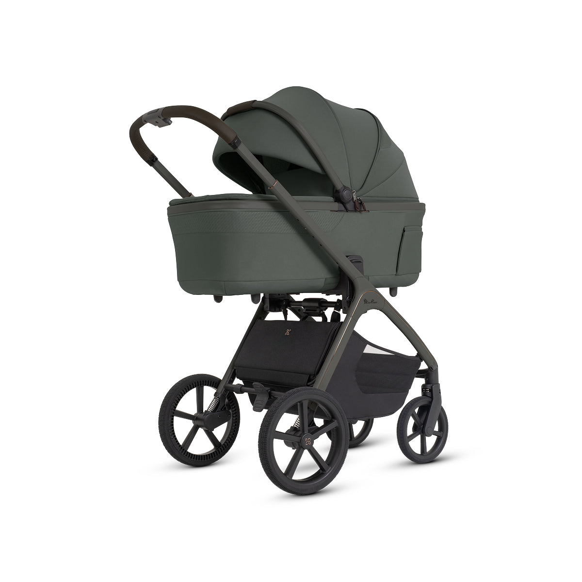 Cove 2 Compact Folding Bassinet Strollers - Single Silver Cross