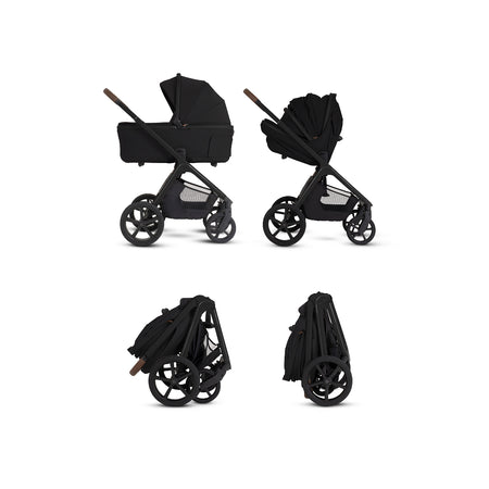 Cove 2 Compact Folding Bassinet Strollers - Single Silver Cross
