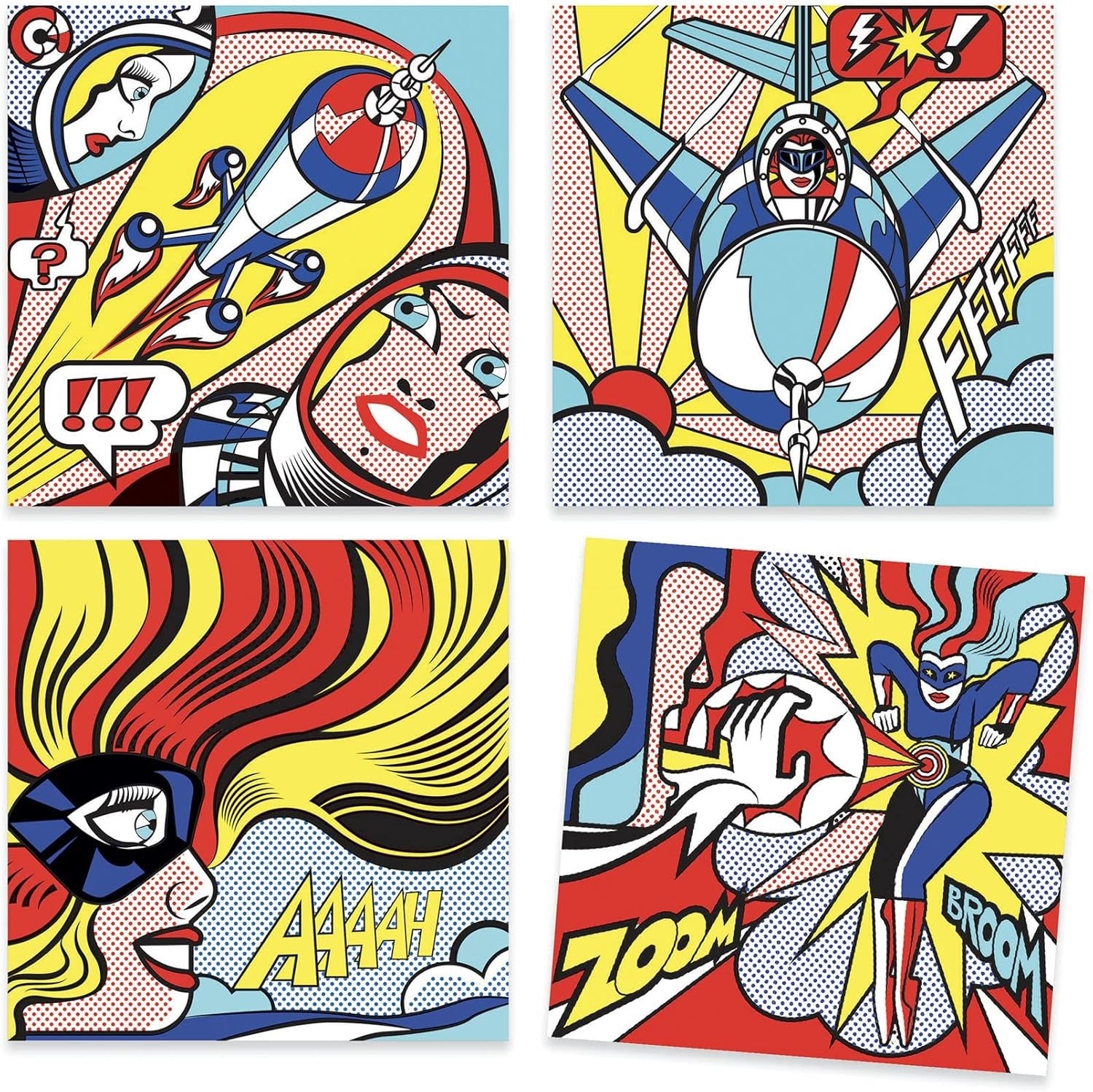 Inspired by Superheroes Coloring and Rub-on Transfer Craft Kit Art & Drawing Toys Djeco