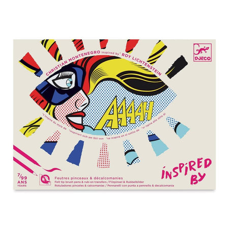 Inspired by Superheroes Coloring and Rub-on Transfer Craft Kit Art & Drawing Toys Djeco