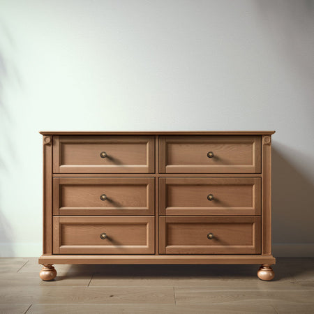 Romina Dakota Double Dresser Dressers Romina Furniture Harvest Bronze Swirl Knob