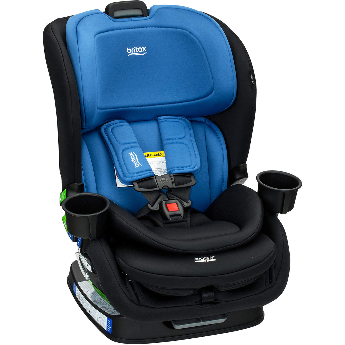 Poplar 2-in-1 Convertible Car Seat with ClickTight Car Seats - Convertible Britax Cobalt Onyx