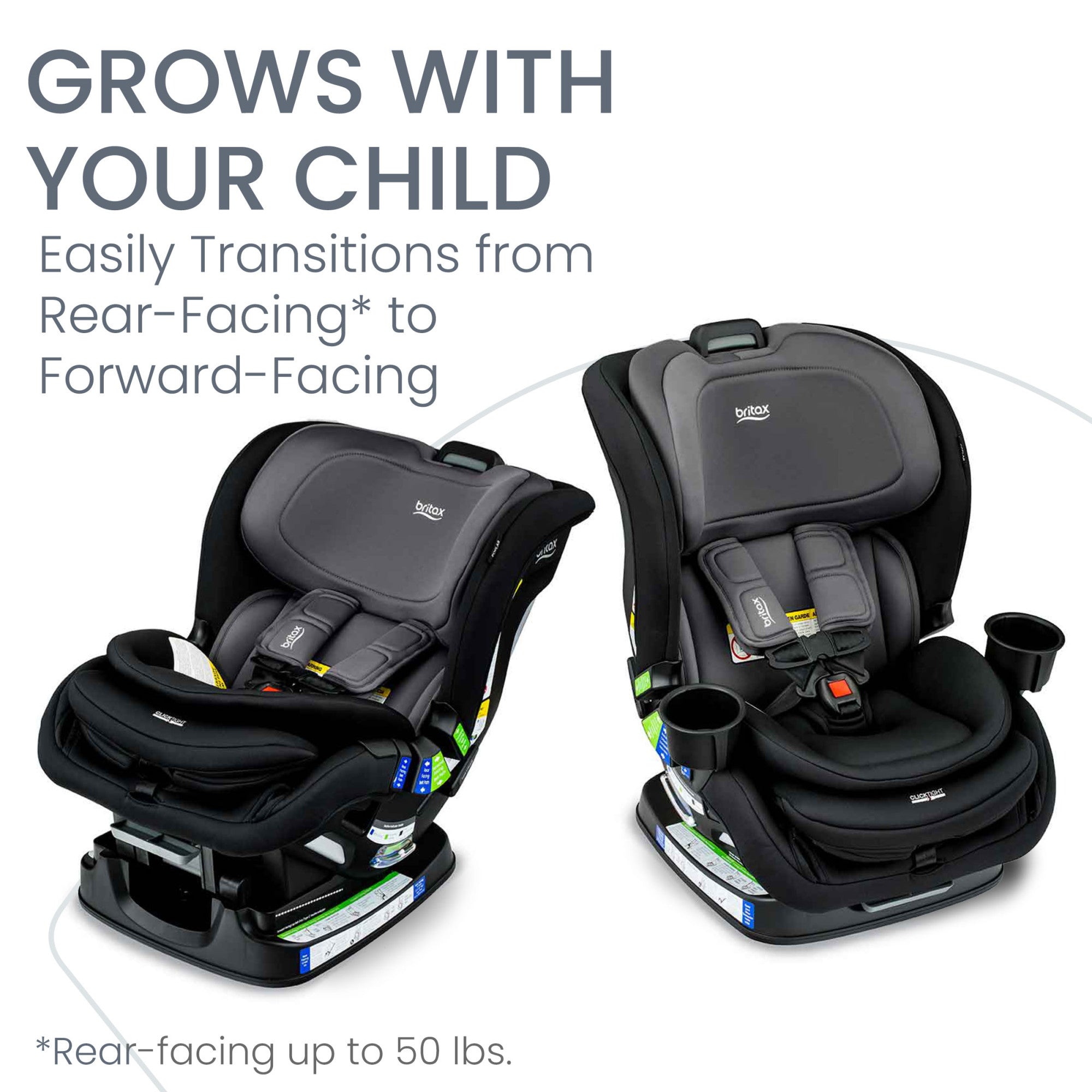Poplar 2-in-1 Convertible Car Seat with ClickTight Car Seats - Convertible Britax