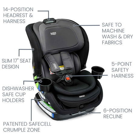 Poplar 2-in-1 Convertible Car Seat with ClickTight Car Seats - Convertible Britax