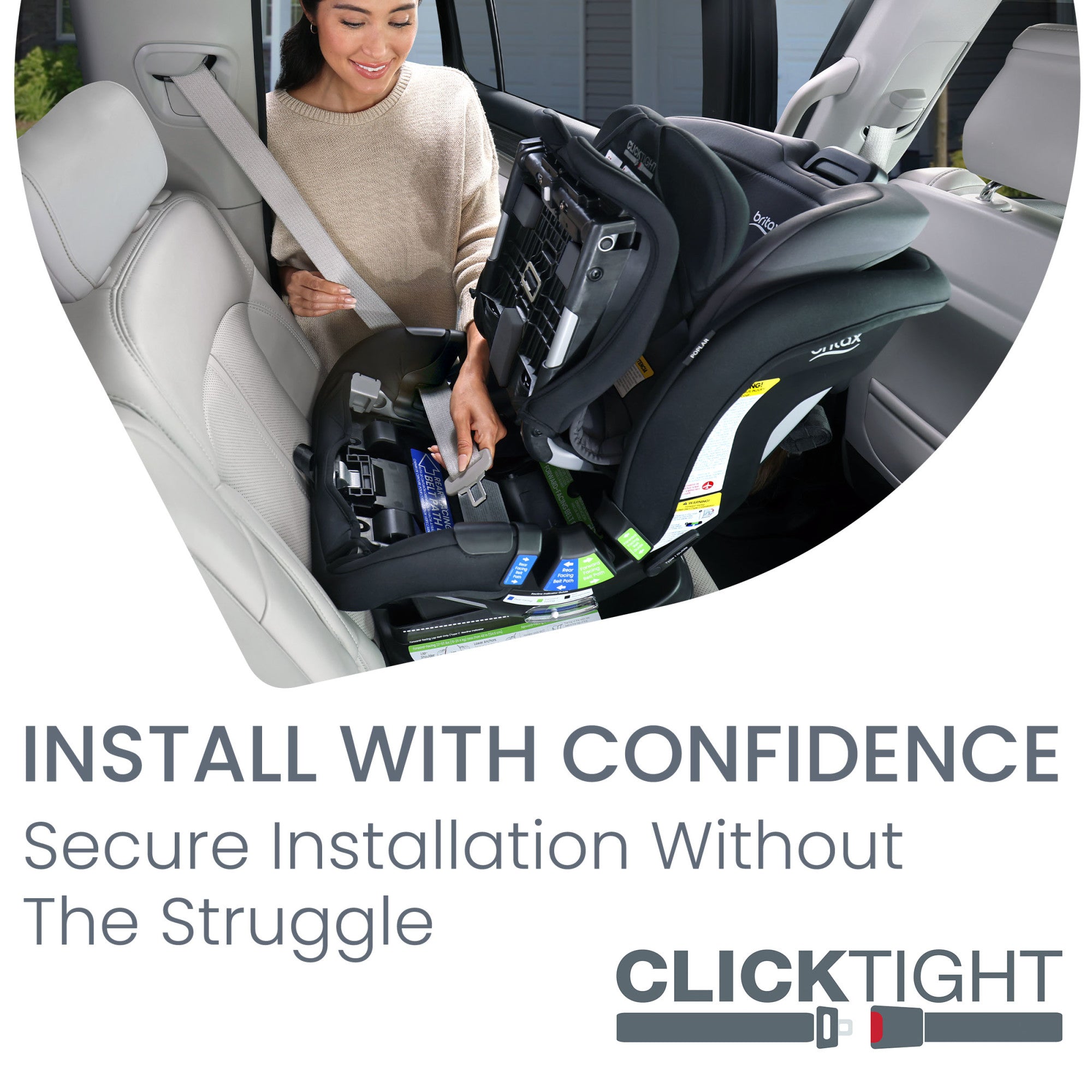 Poplar 2-in-1 Convertible Car Seat with ClickTight Car Seats - Convertible Britax
