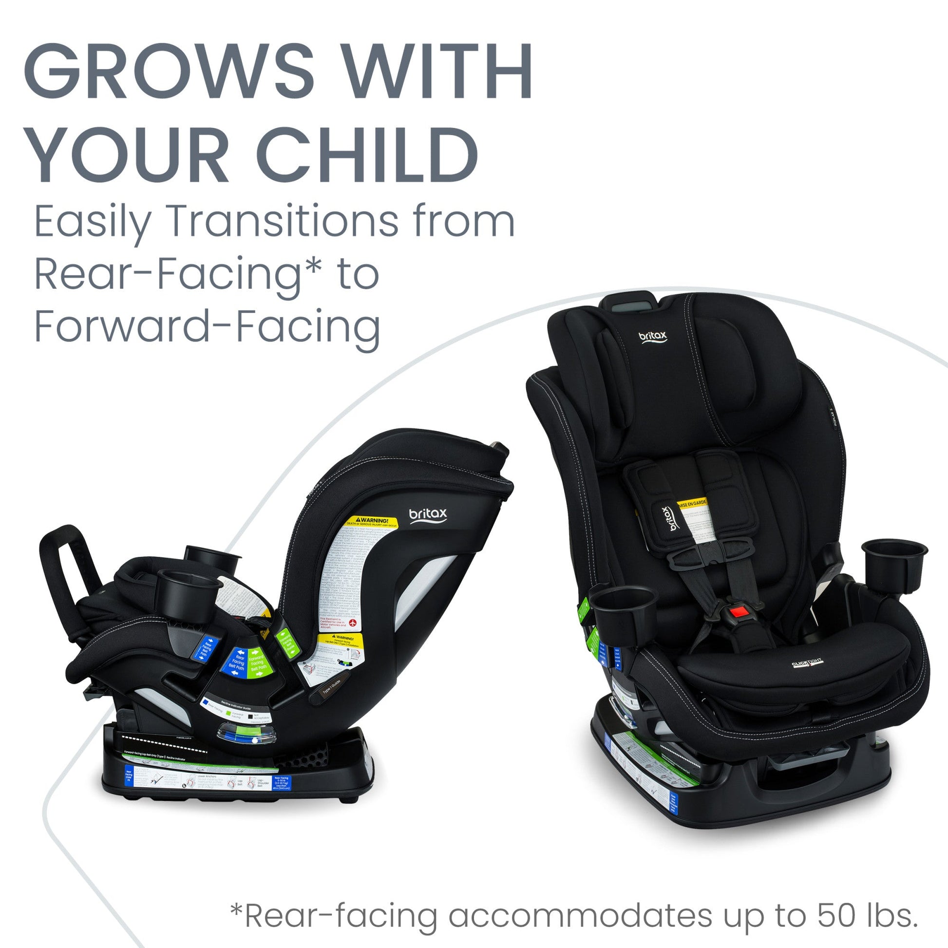 Britax Poplar S Convertible Car Seat Cowmooflage