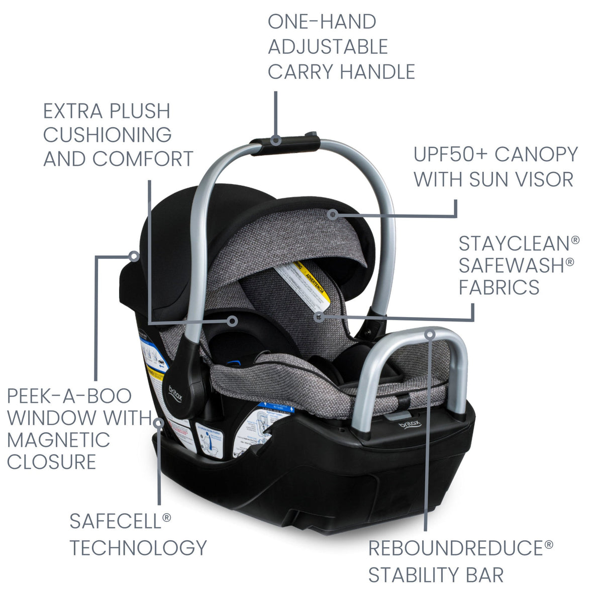 Willow SC Infant Car Seat with Alpine Base Car Seats - Infant Britax