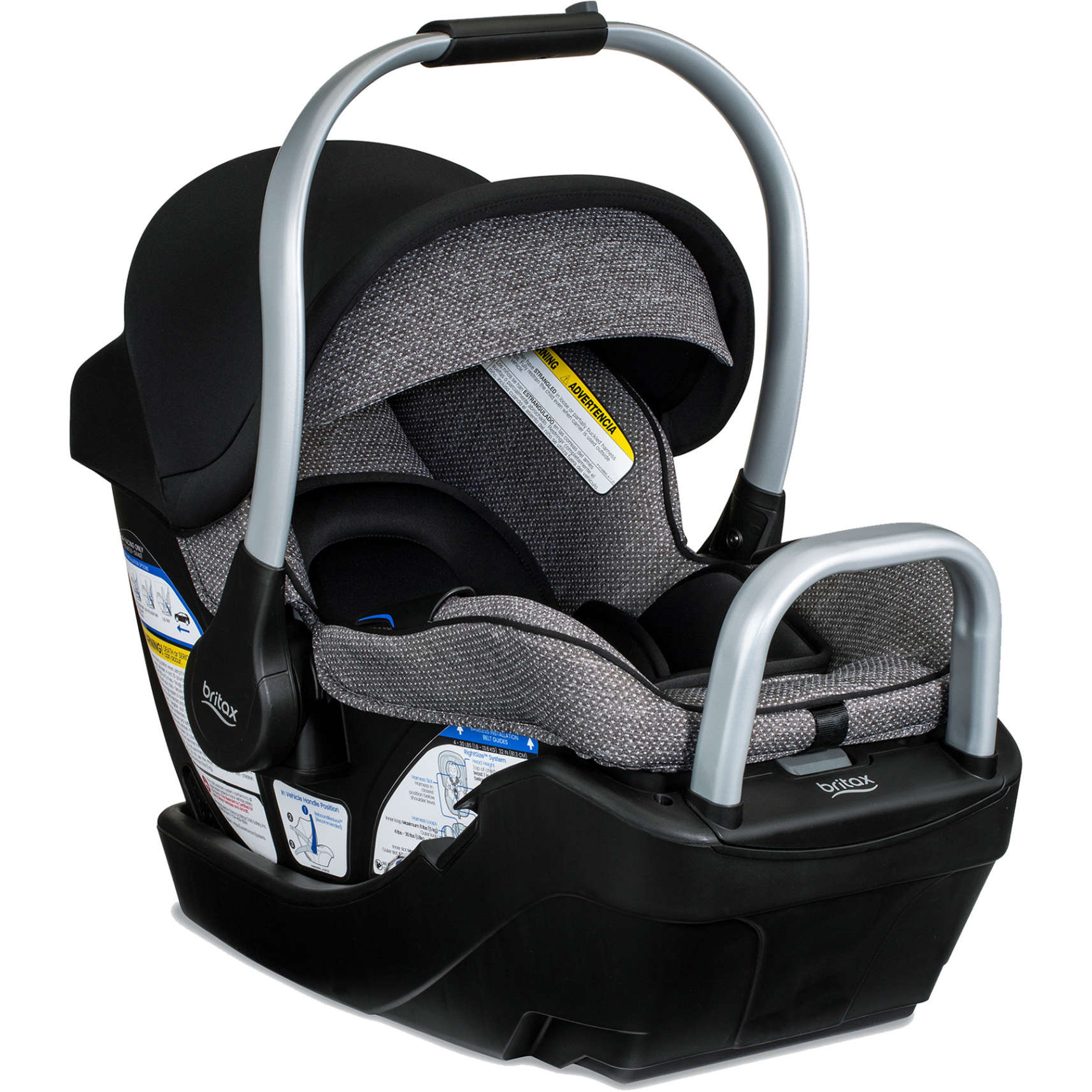 Willow SC Infant Car Seat with Alpine Base Car Seats - Infant Britax Pindot Onyx