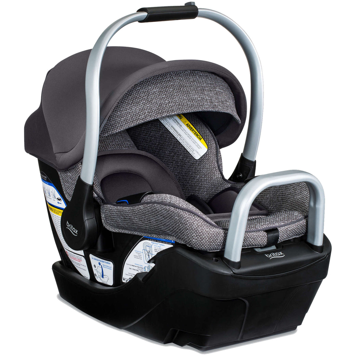 Willow SC Infant Car Seat with Alpine Base Car Seats - Infant Britax Pindot Stone