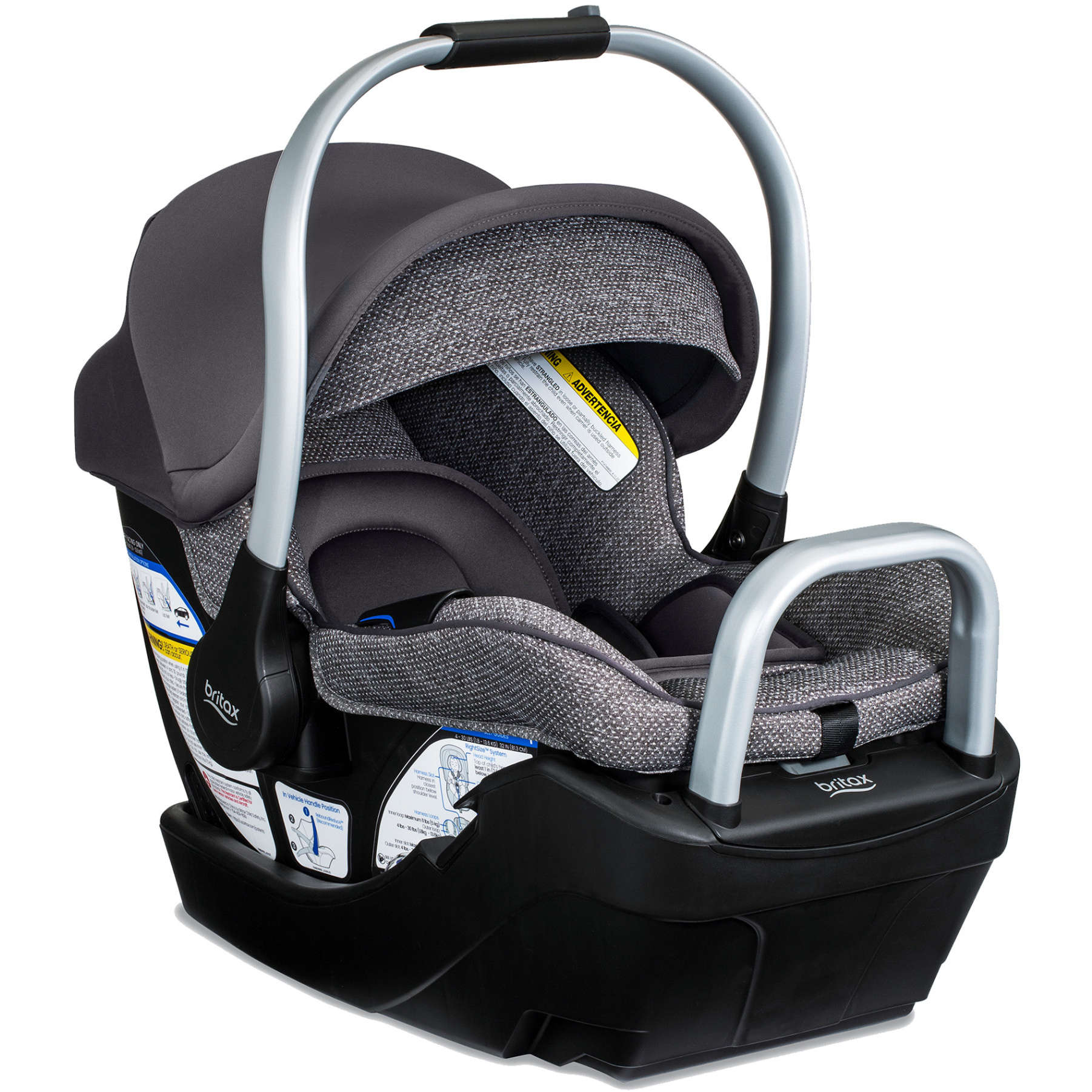 Willow SC Infant Car Seat with Alpine Base Car Seats - Infant Britax Pindot Stone