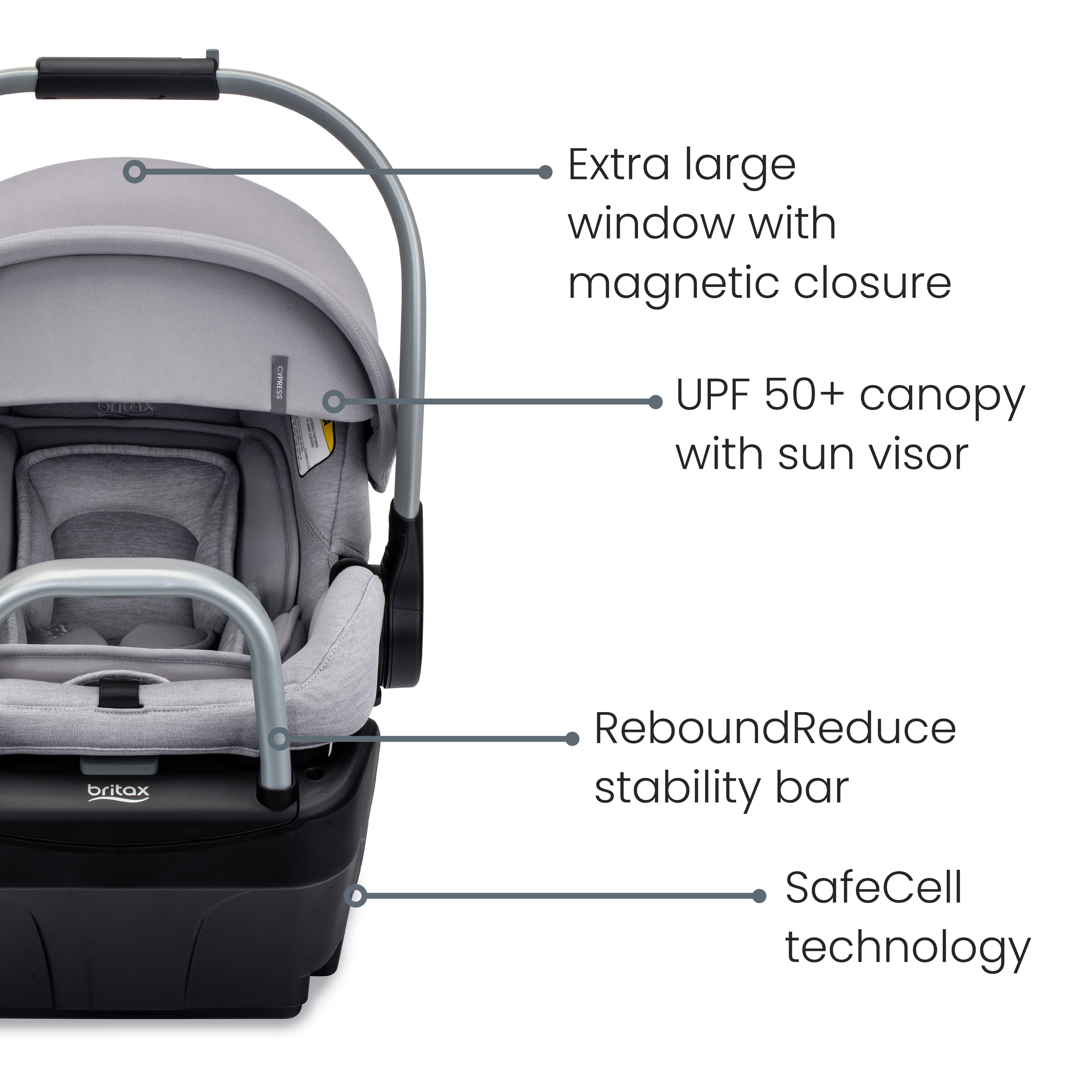 Cypress Infant Car Seat + Alpine Base Car Seats - Infant Britax