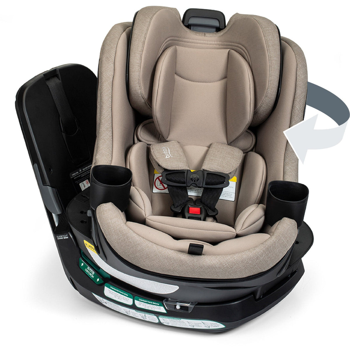 britax airplane seat Britax Galaxy360 Slim Rotating Convertible Car Seat (Raven Black)