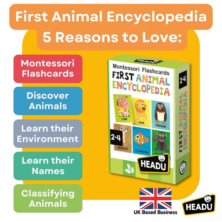 Montessori Flashcards First Animal Encyclopedia Educational Toys Headu