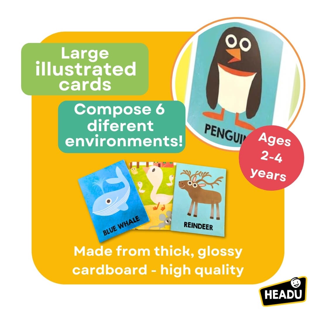Montessori Flashcards First Animal Encyclopedia Educational Toys Headu