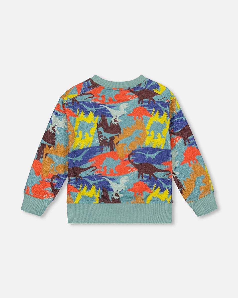 Printed Sweatshirt Sea Pine Dino Print