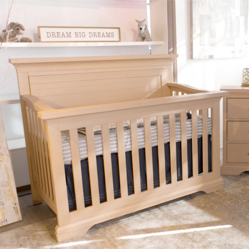 Genova Forever Crib with Decor Base Convertible Cribs Pali