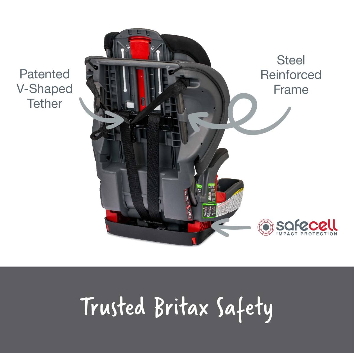 Grow With You Harness-to-Booster with Safewash Car Seats - Booster Britax
