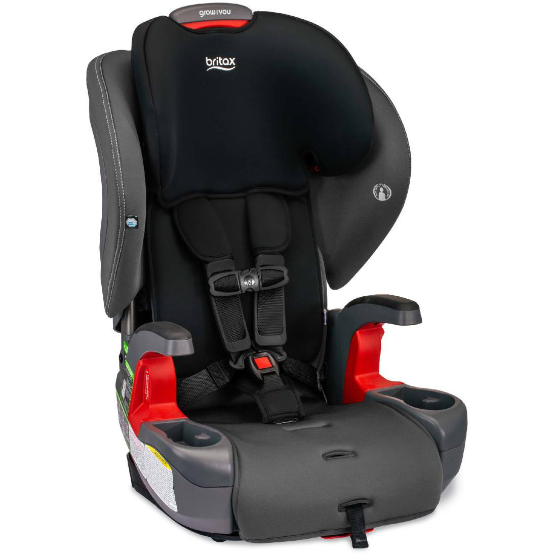 Grow With You Harness-to-Booster with Safewash Car Seats - Booster Britax Mod Black