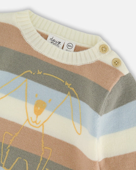 Knitted Top And Pant Set Light Caramel Clothing - Infant deux par deux