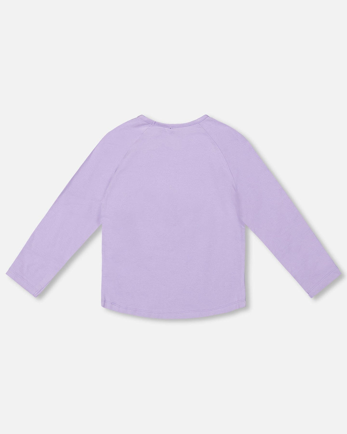 Organic Cotton Long Sleeve T-Shirt Lavender With Sequin Unicorn Clothing - Girls Outfits deux par deux