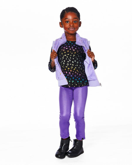 Stretch Jersey T-Shirt Multicolor Leopard Print Clothing - Girls Outfits deux par deux