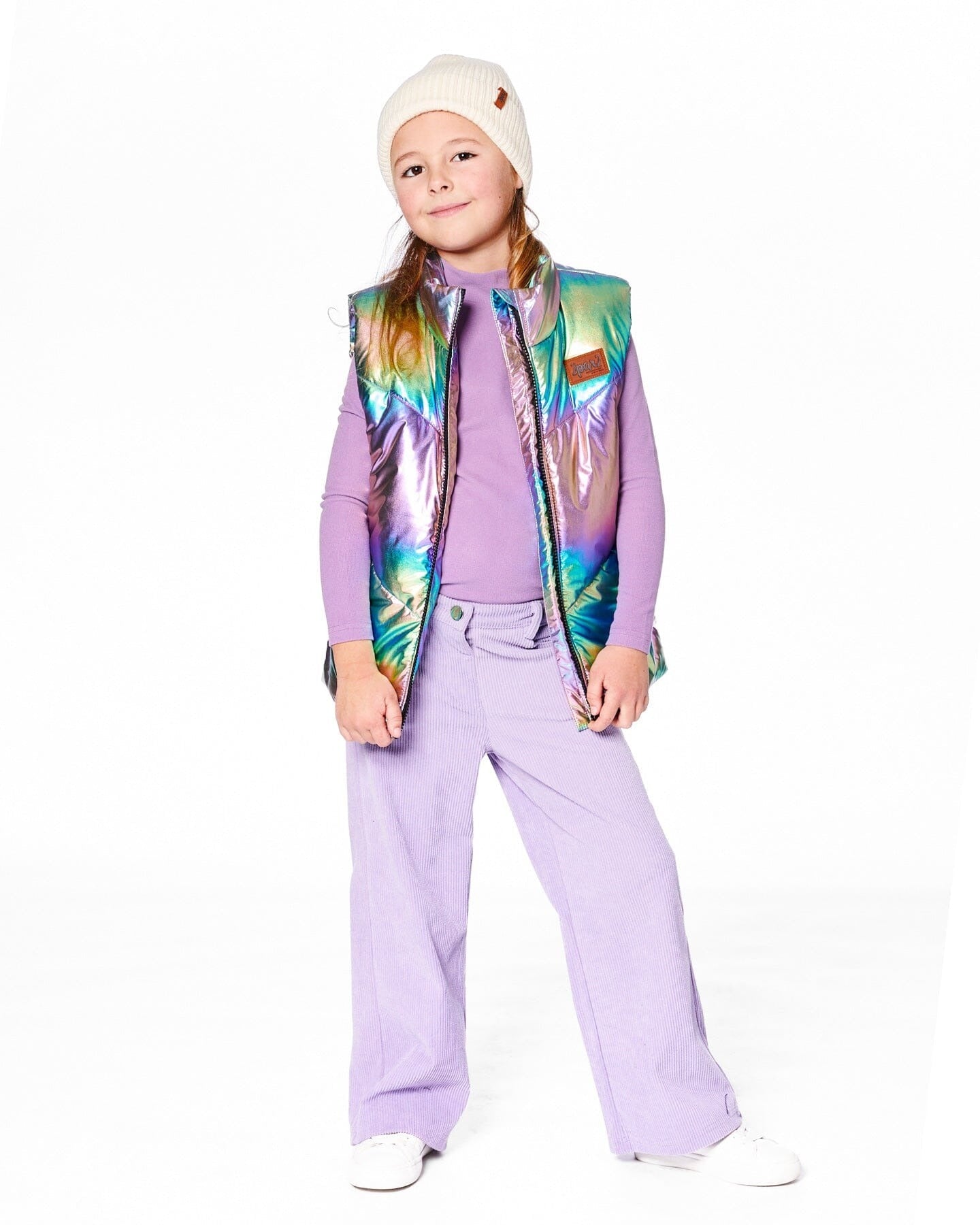 Quilted Mid-Season Sleeveless Vest Metallic Multicolor Jackets deux par deux