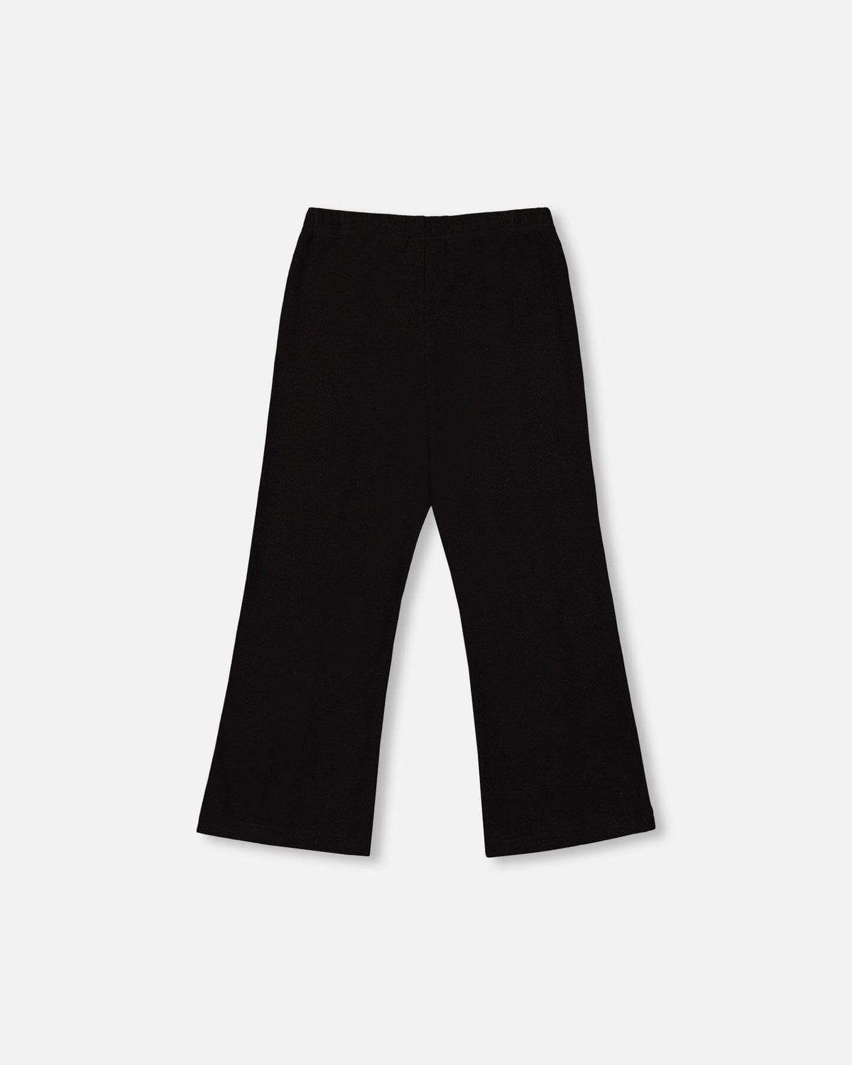 Ribbed Leggings Bootleg With Slit Black Clothing - Girls Outfits deux par deux