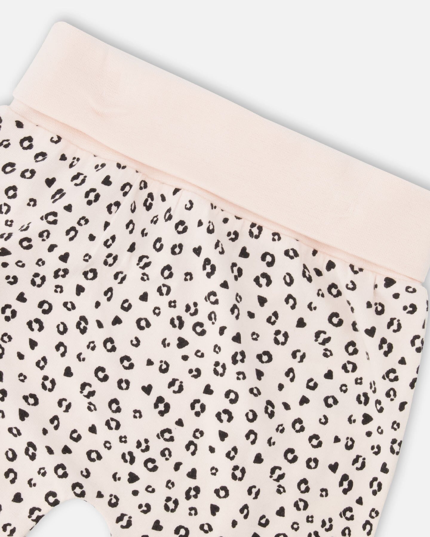 Organic Cotton Jersey Sweater And Pants Set Peach Animal Print Clothing - Infant deux par deux