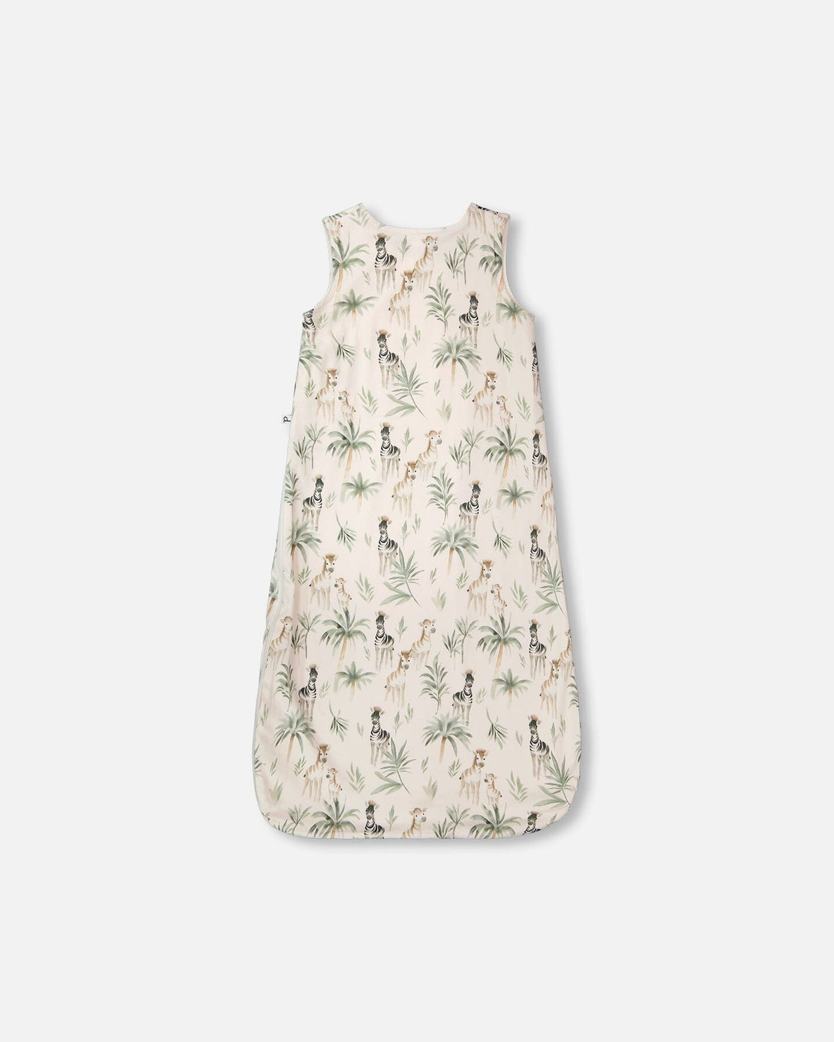 Organic Cotton Jersey Muslin Sleep Sack Beige Zebra Print Sleep Bags deux par deux