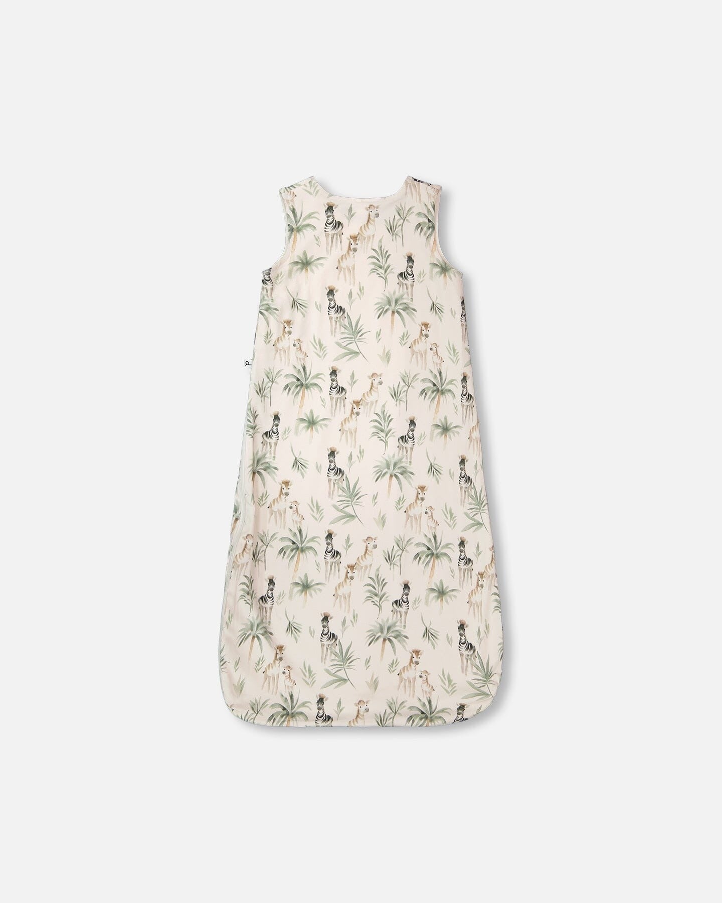 Organic Cotton Jersey Muslin Sleep Sack Beige Zebra Print Sleep Bags deux par deux