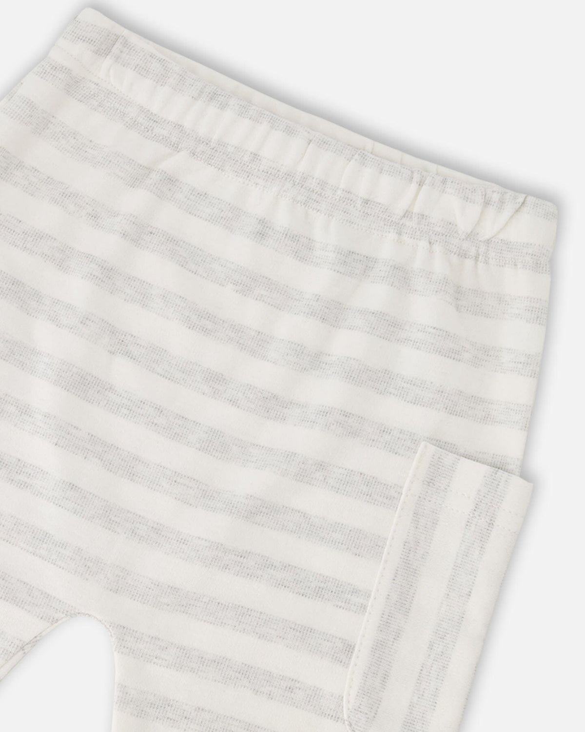 Soft Jersey Sweater And Pants Set White And Grey Stripes Clothing - Infant deux par deux