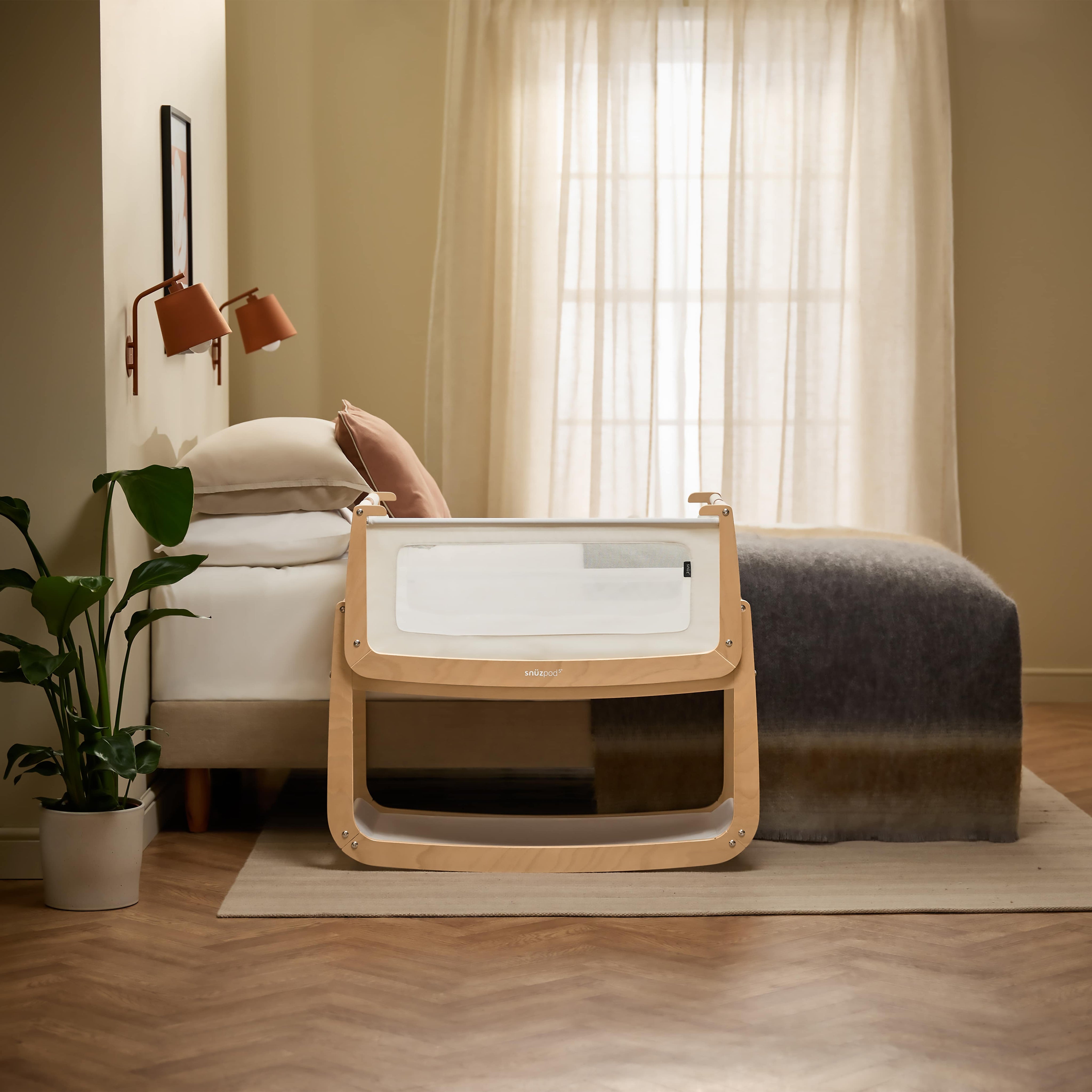 SnuzPod5 Bedside Bassinet Natural Bassinets Snuz