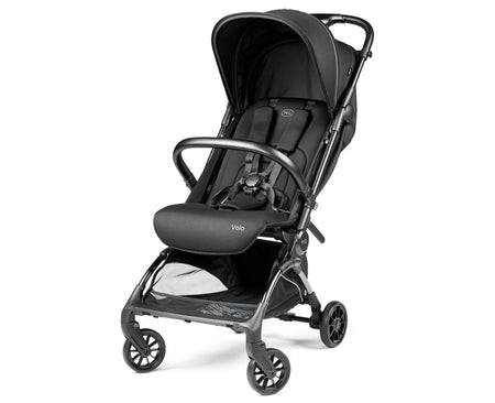 Volo Compact Travel Stroller Strollers - Single Peg Perego True Black