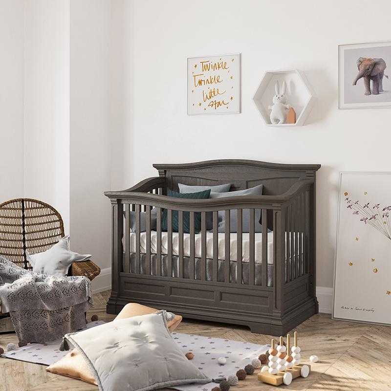 Romina Imperio Convertible Crib / Solid Back Cribs Romina Furniture