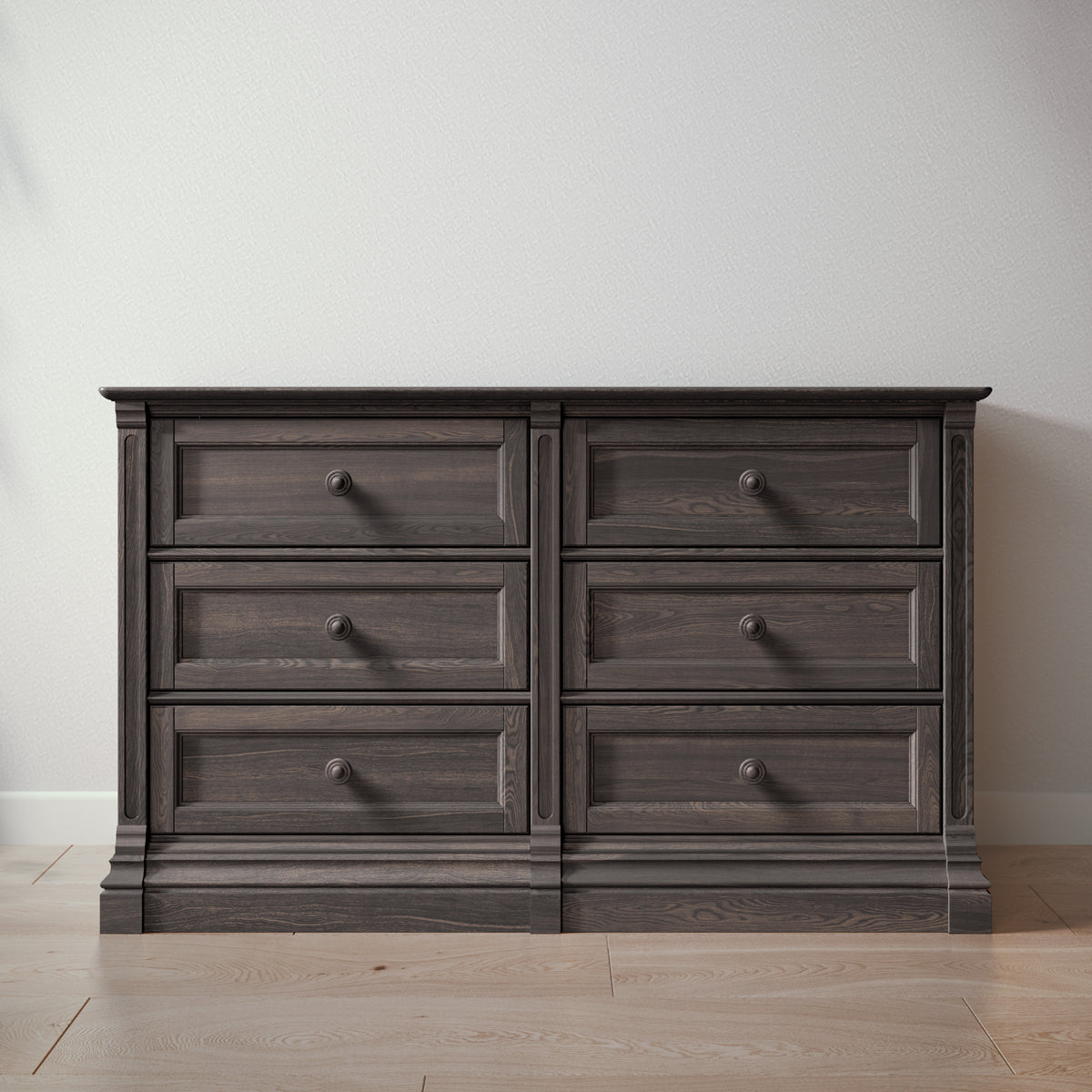 Romina Imperio Double Dresser Dressers Romina Furniture Aqua Grey Standard