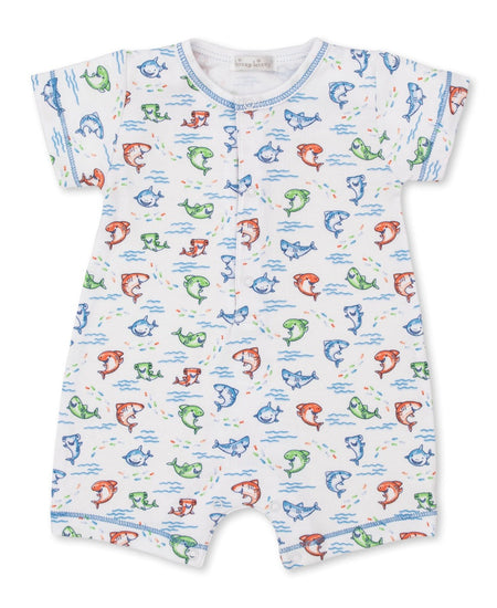 Shark Grins Short Playsuit Clothing - Infant Kissy Kissy