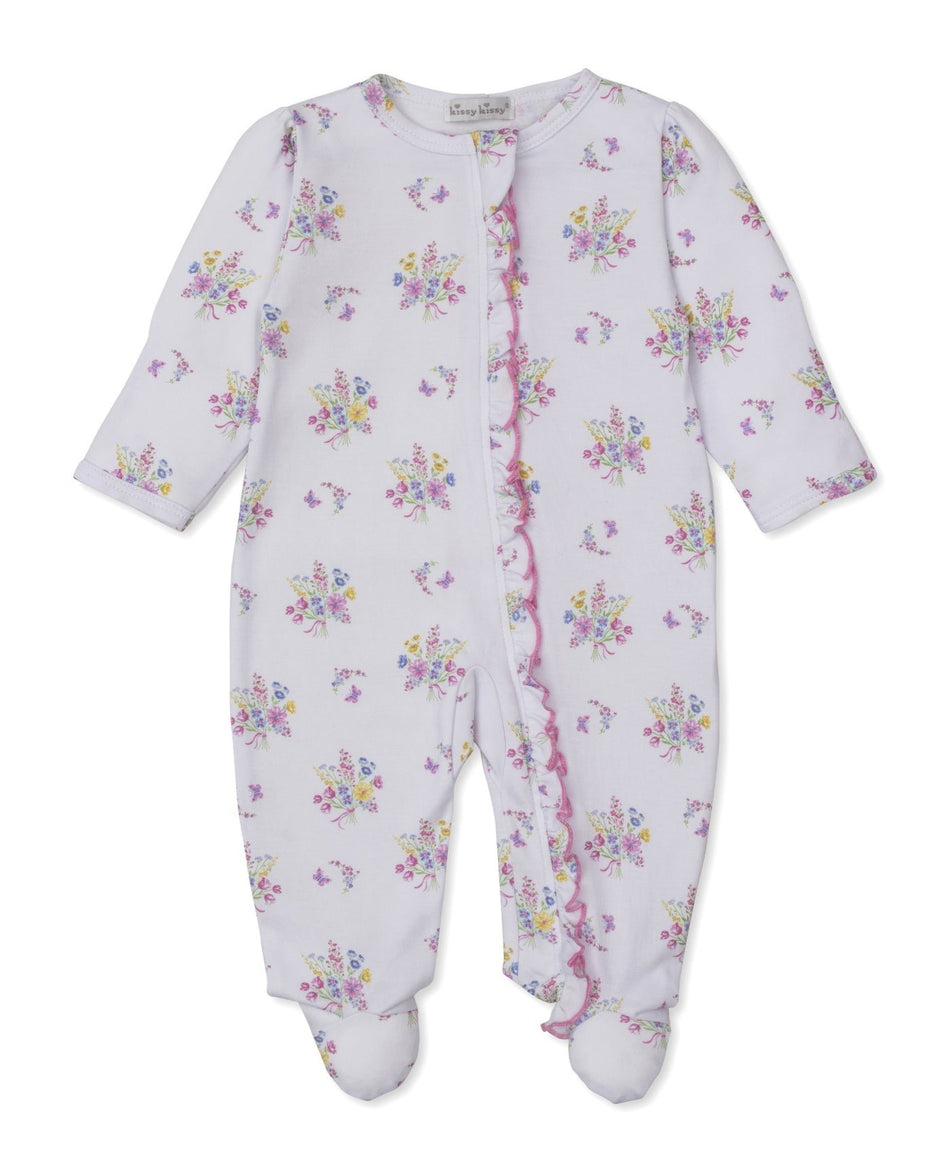 Pastel Gardens Zip Footie Clothing - Infant Kissy Kissy