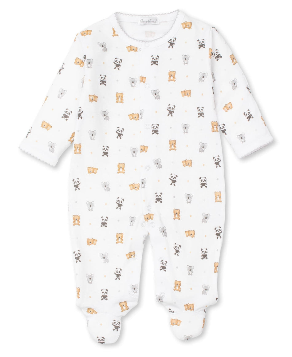 Bear Bedlam Zipper Footie