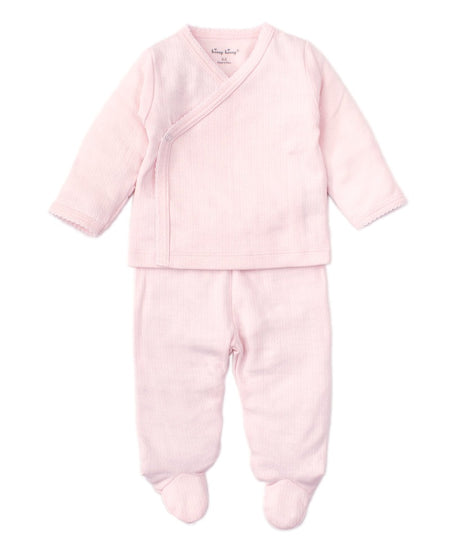Pointelle Cross Tee and Pant Set Clothing - Infant Kissy Kissy