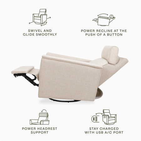 Willa Plus Power Glider Recliner + Power Headrest Recliners Namesake
