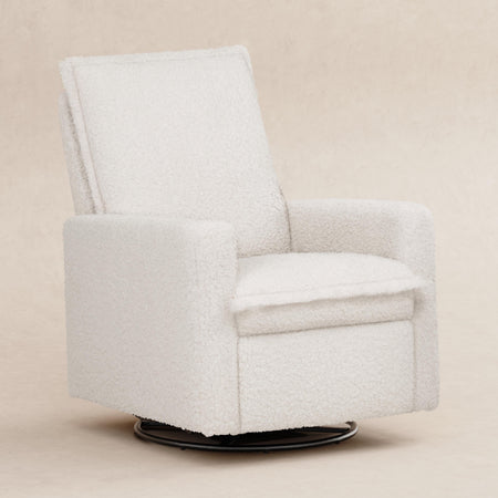 Cali Flange Recliner and Swivel Glider Gliders & Rockers Babyletto Cream Shearling
