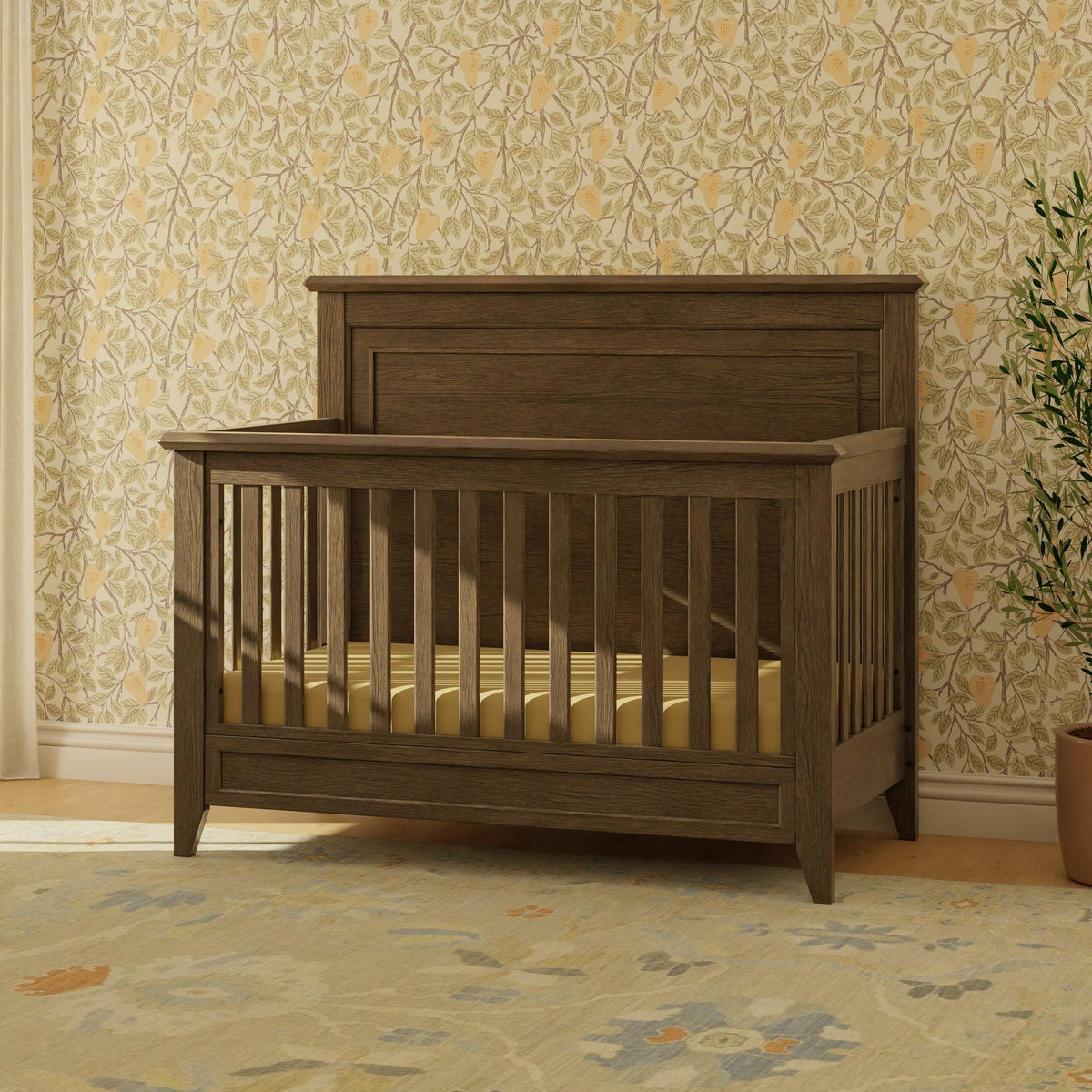 Monogram by Namesake Barrow Rustic 4-in-1 Convertible Flat Top Crib Convertible Cribs Namesake