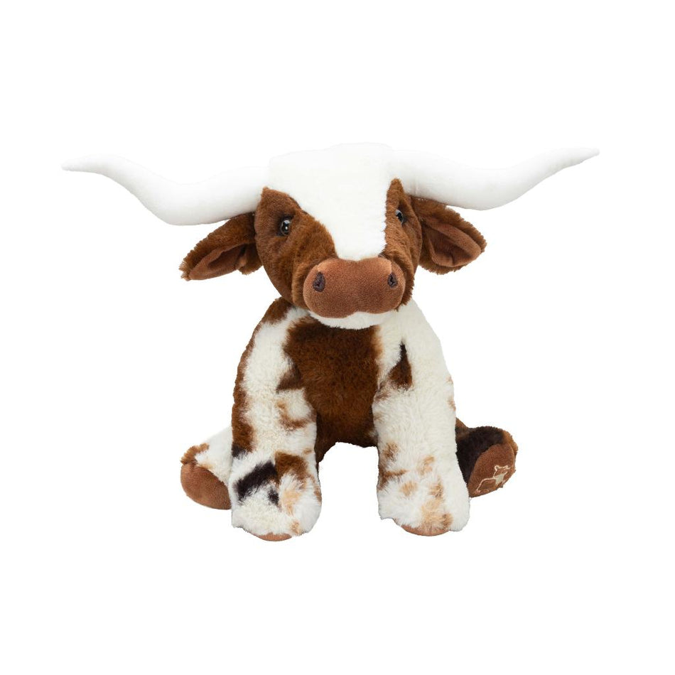 Large Cream Brown Texas Cow Stuffed Animals Jomanda