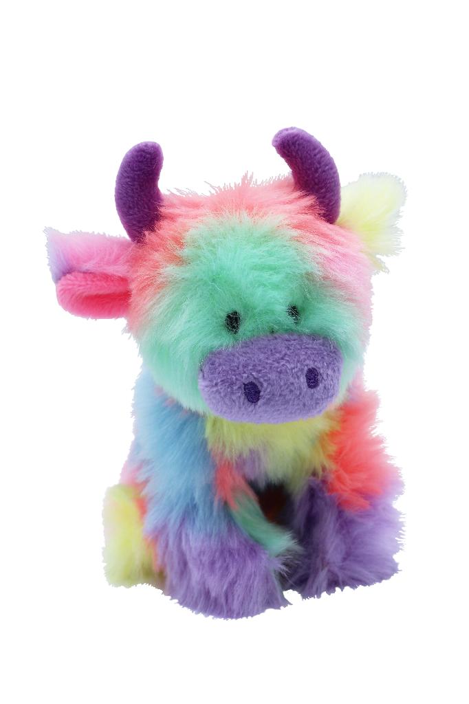 Small Highland Cow Rainbow Stuffed Animals Jomanda