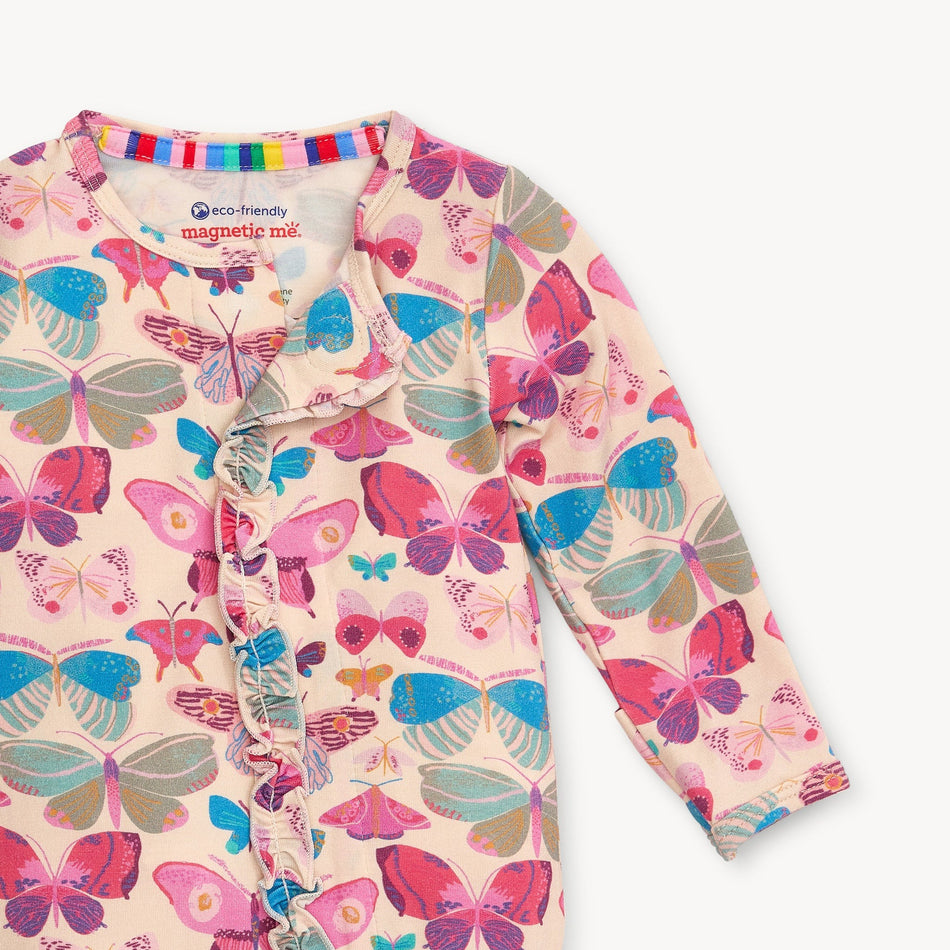 all a-flutter modal magnetic footie with ruffle