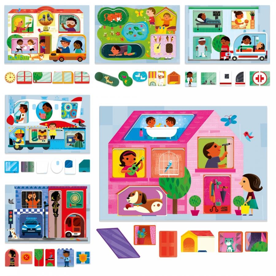Headu Play Town Montessori – Gioco Educativo Per Bambini 2-4 Anni, Made In Italy, Scopri La Città - 5